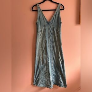 Zara TRF Denim Midi Dress